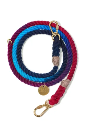 Adjustable Cotton Rope Dog Leash, Cosmic Storm