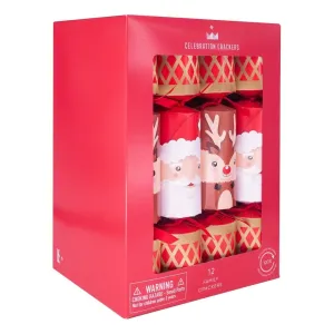 Celebration Crackers: Santa & Reindeer Tray of 12