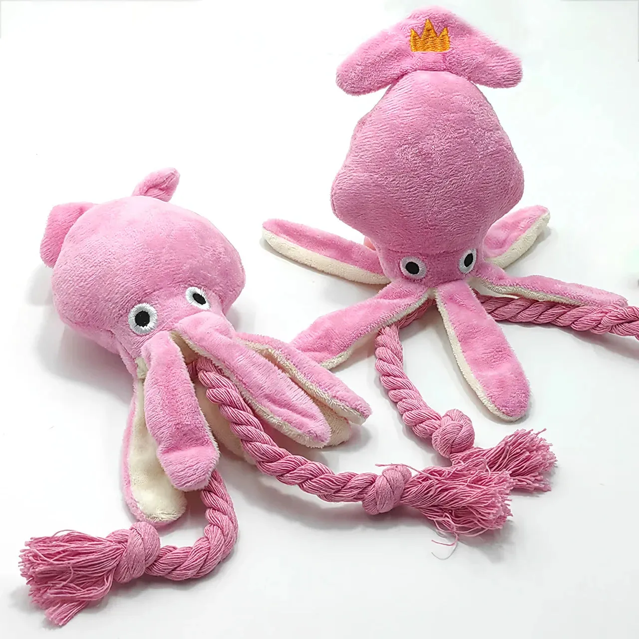 Durable Squeaky Plush Dog Toy - Bite Resistant & Teeth Cleaning for Small to Medium Dogs