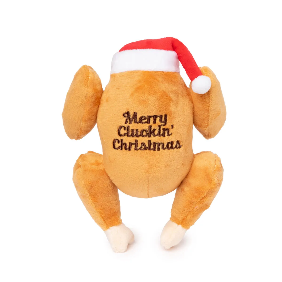 FuzzYard Dog Toy Merry Cluckin Christmas Plush Small