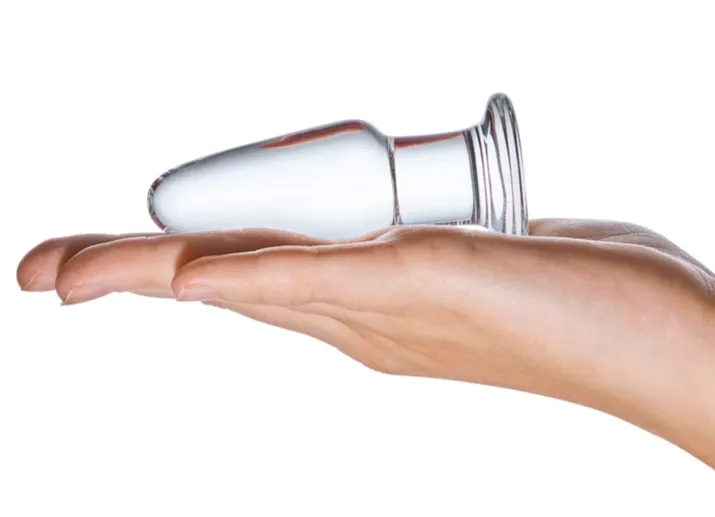 Glas Butt Plug Clear 3.5 Inch