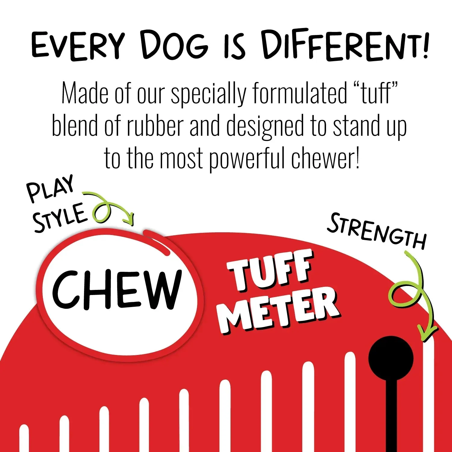 Jolly Pets Tuff Treader Dog Toy (Large Red)