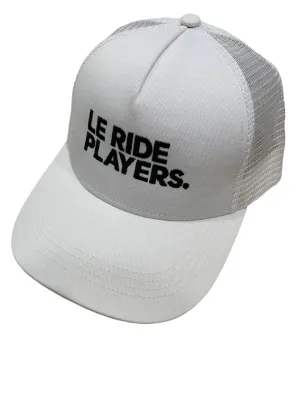 Le Ride. Trucker Cap Mesh Back White Le Ride Players