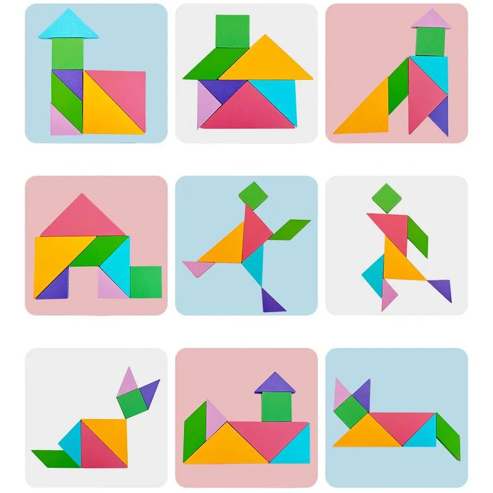Magnetic 3D Puzzle Geometric Shapes Wooden Toys