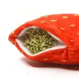 Meowijuana® Get Sprung Catnip Refillable Strawberry Cat Toy