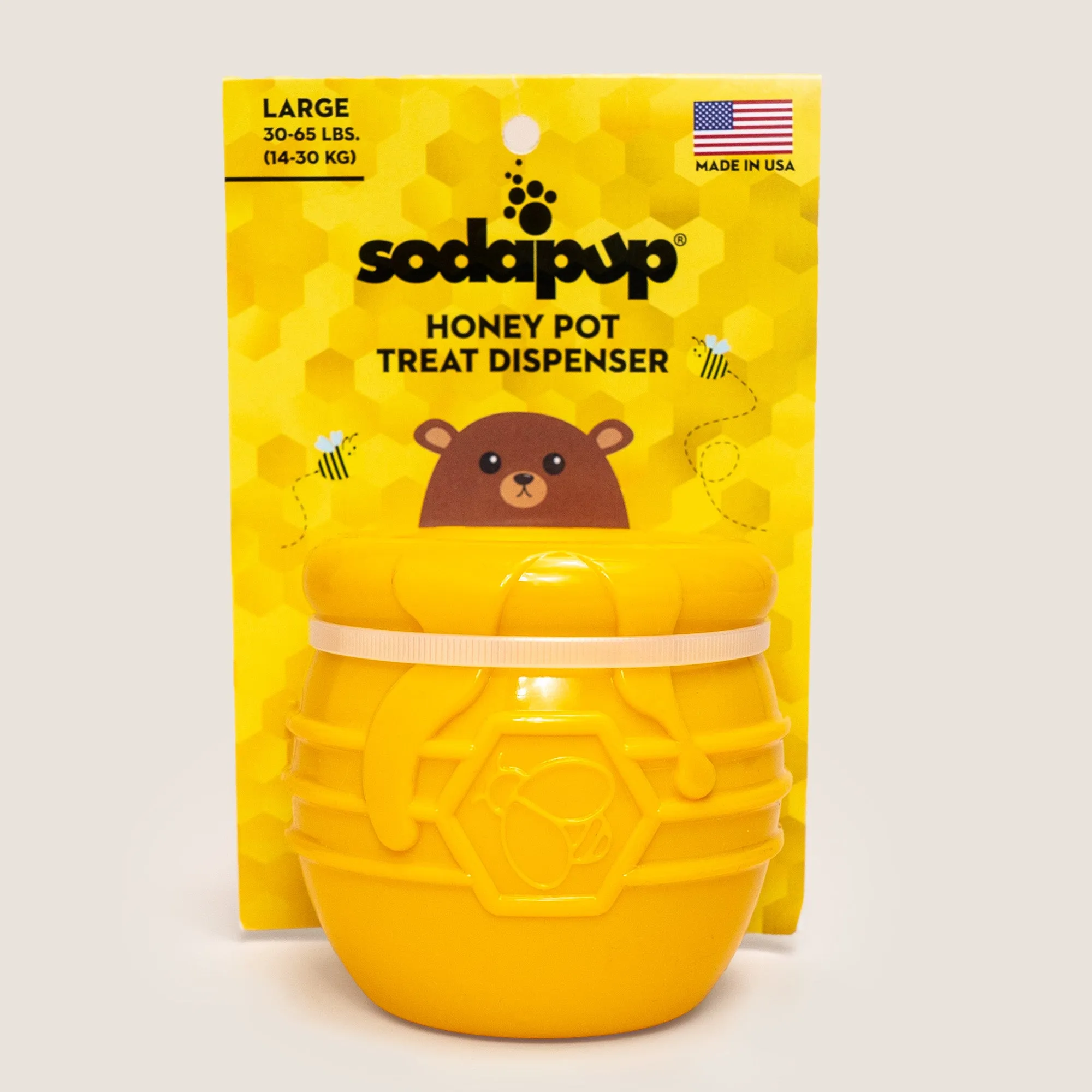 NEW! Honey Pot 2.0 Large Durable Rubber Treat Dispenser & Enrichment Toy for Dogs