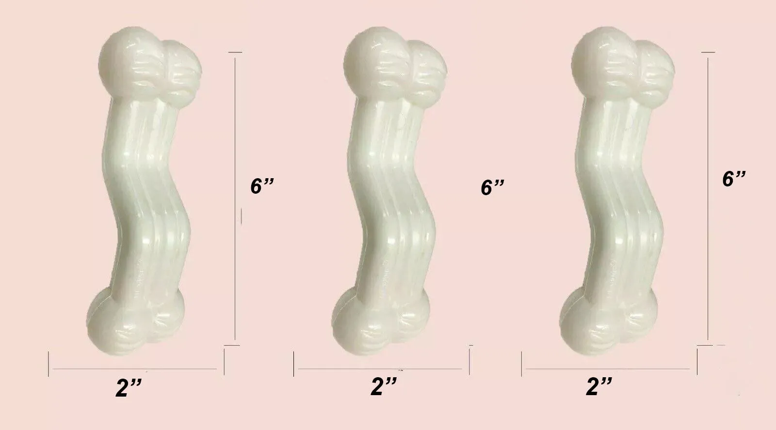 Nylabone Power Chew Flavored Durable Chew Toy for Dogs Chicken Flavor (3 Pack)
