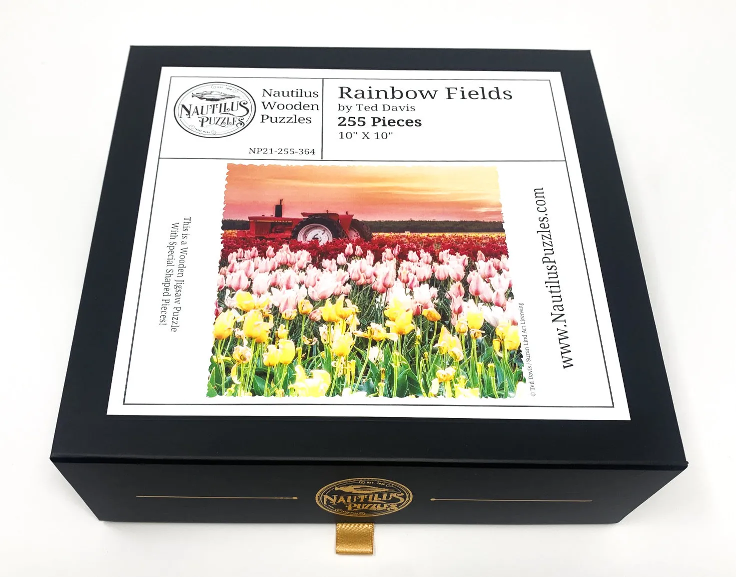 Rainbow Fields (255 Piece Wooden Jigsaw Puzzle)
