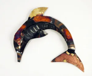 Recycled Tin dolphin