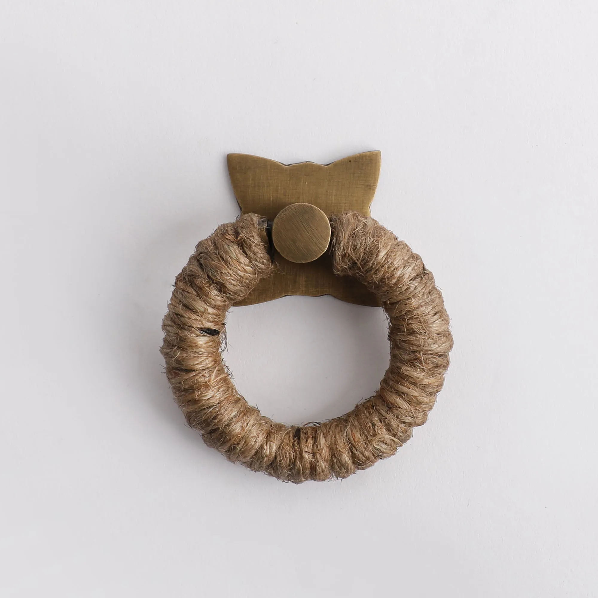 Rope Pull - Jute with Acid Washed Brass