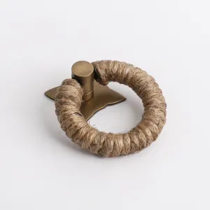 Rope Pull - Jute with Acid Washed Brass