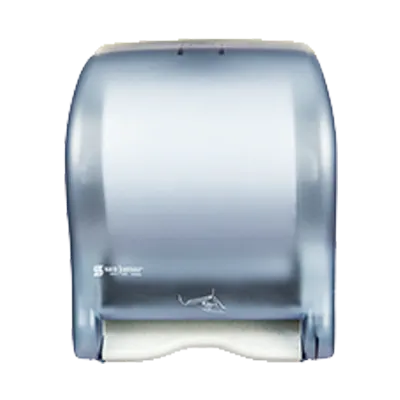 San Jamar T8400TBL Smart Essence Classic Hands Free Paper Towel Dispenser - Arctic Blue