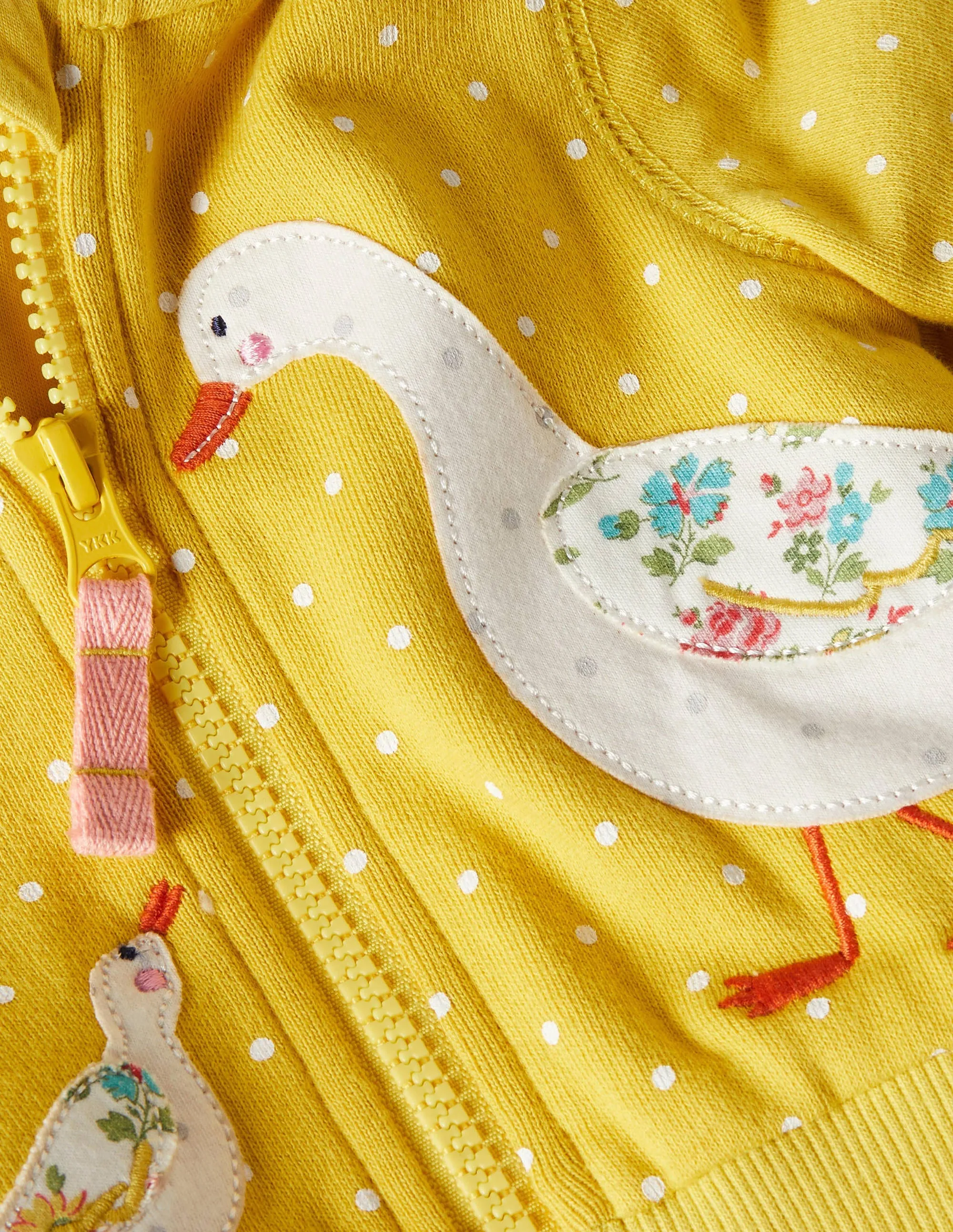 Shaggy-lined Hoodie-Sweetcorn Yellow Ducks