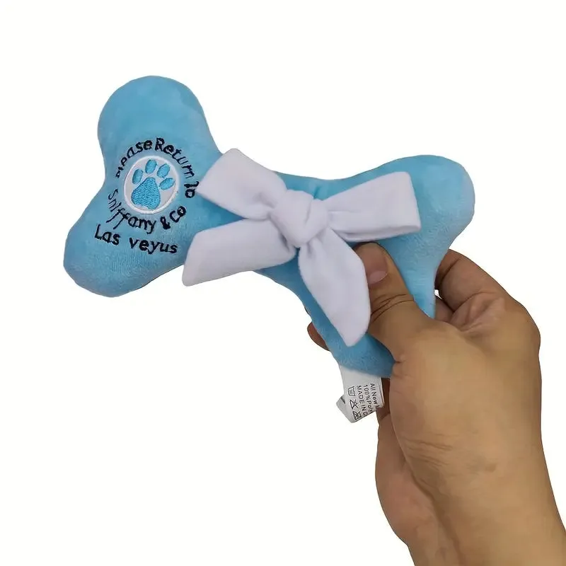 SNIFFANY & CO Plush Bone with Bowtie
