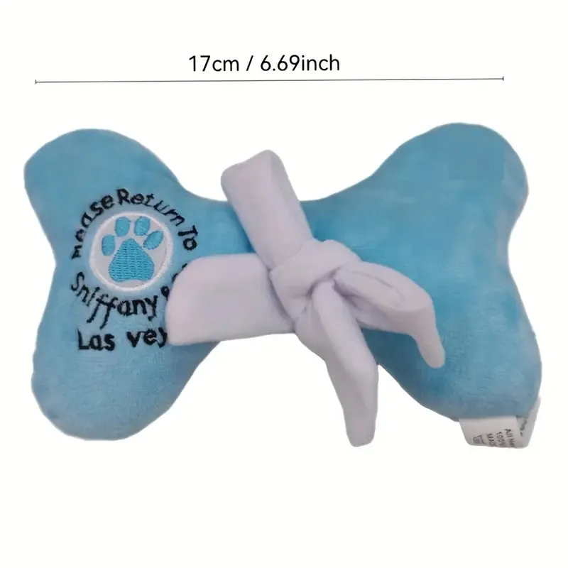 SNIFFANY & CO Plush Bone with Bowtie