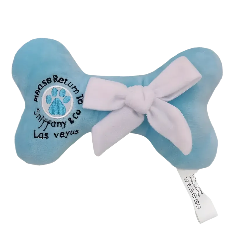SNIFFANY & CO Plush Bone with Bowtie