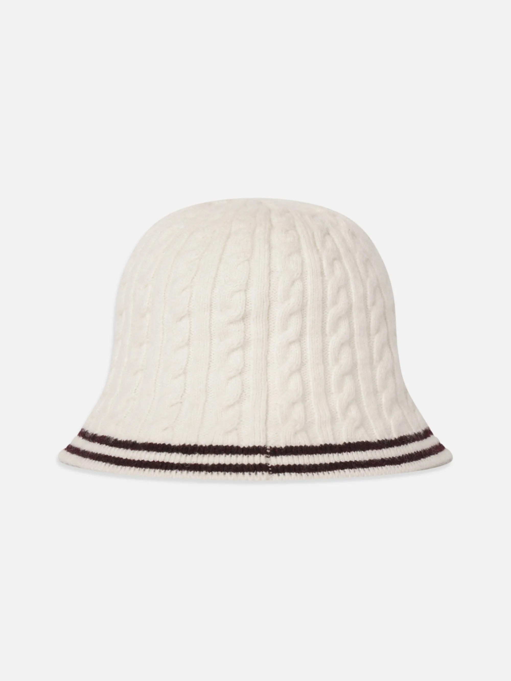 The Cable Bucket Hat -- Burgundy Multi